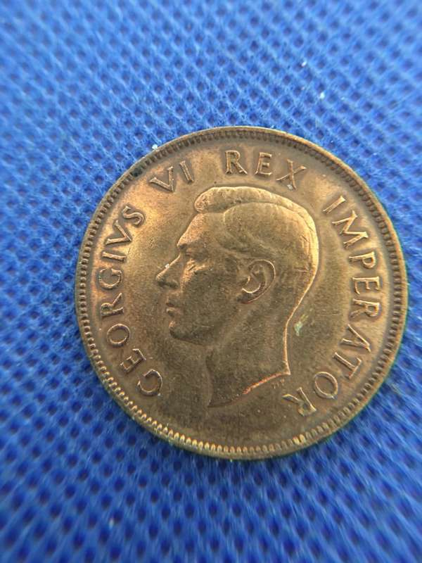 SOUTH AFRICA 1939 1 PENNY  COIN