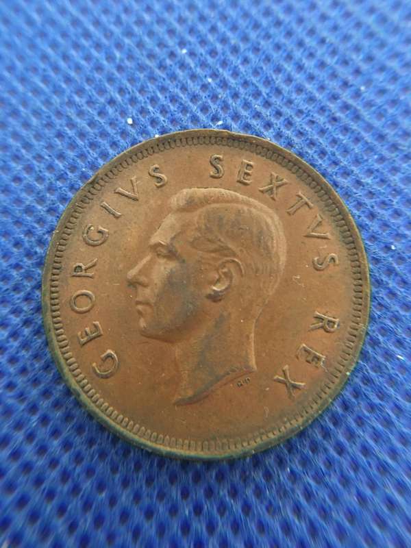 SOUTH AFRICA  1952 1 PENNY COIN
