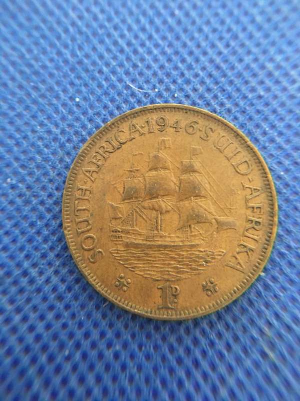 SOUTH AFRICA 1946 PENNY COIN
