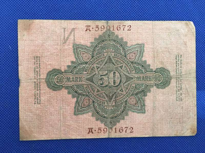 LOVELY REICH BANK NOTE 1910 - 5901672