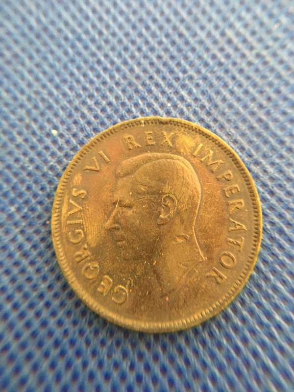 SOUTH AFRICA 1943 1 PENNY COIN