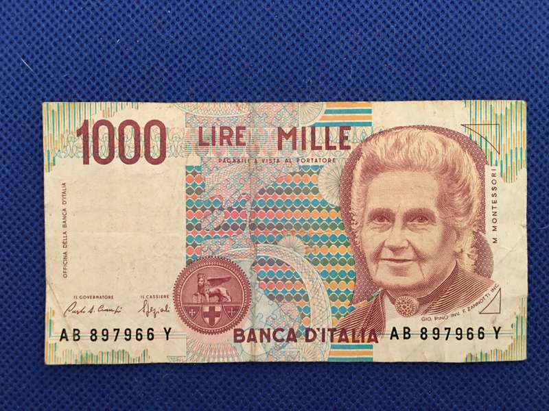 ITALY 1000 LIRE BANK NOTE