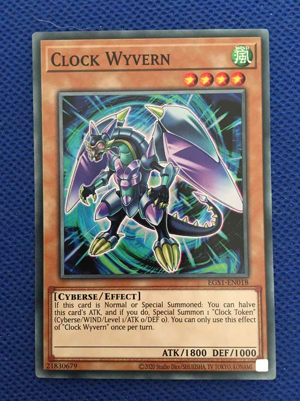YU-GI-OH TRADING CARD - CLOCK WYVERN