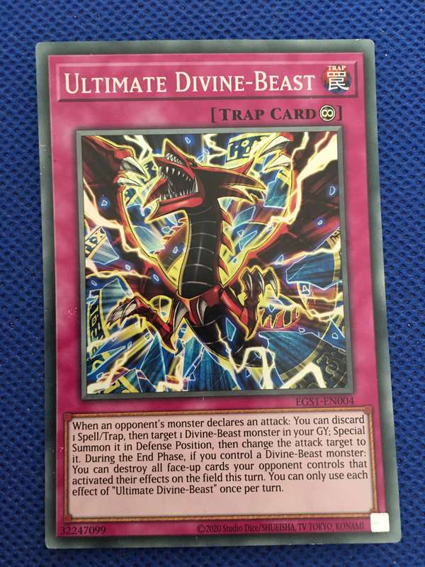 YU-GI-OH TRADING CARD - ULTIMATE DIVINE - BEAST / FOIL CARD / SHINY