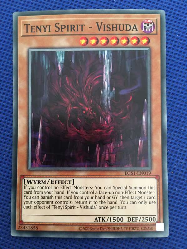 YU-GI-OH TRADING CARD - TENYI SPIRIT - VISHUDA