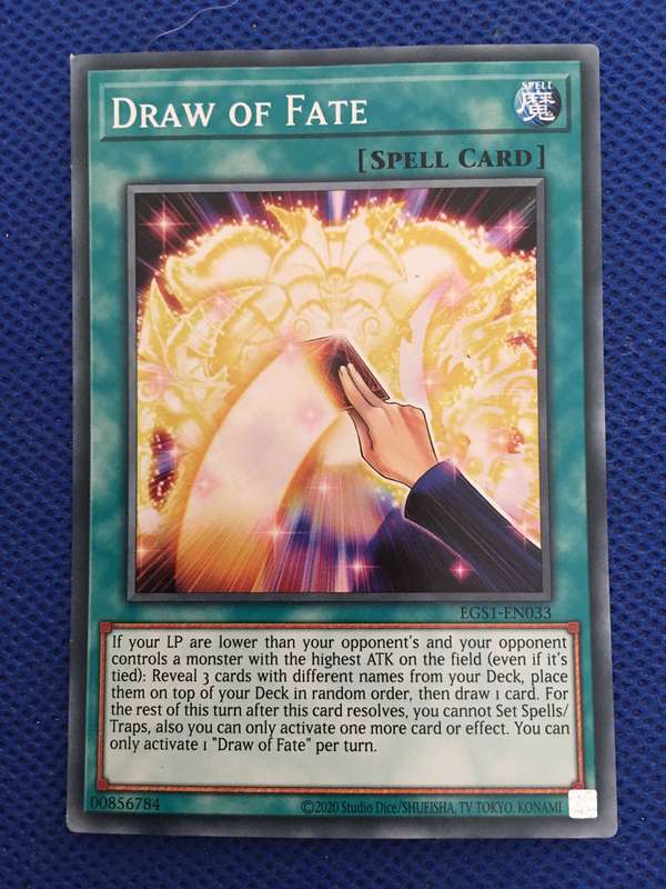 YU-GI-OH TRADING CARD - DRAW OF FATE