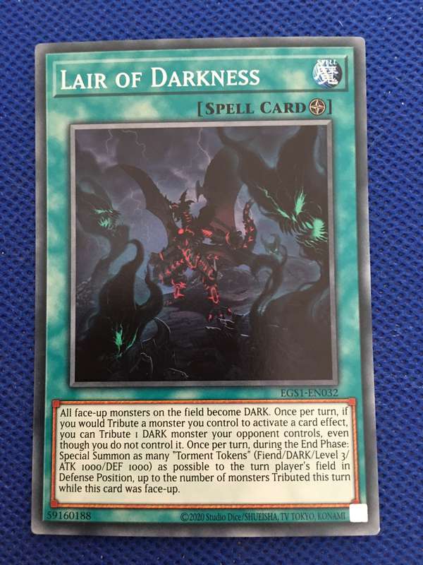 YU-GI-OH TRADING CARD - LAIR OF DARKNESS