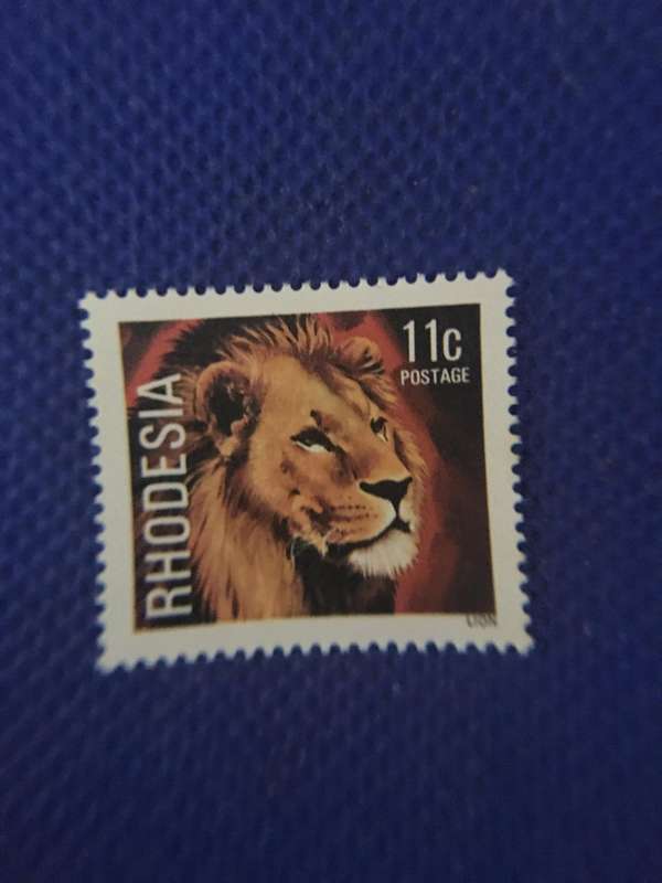 RHODESIA  5 UNUSED WILD LIFE STAMPS
