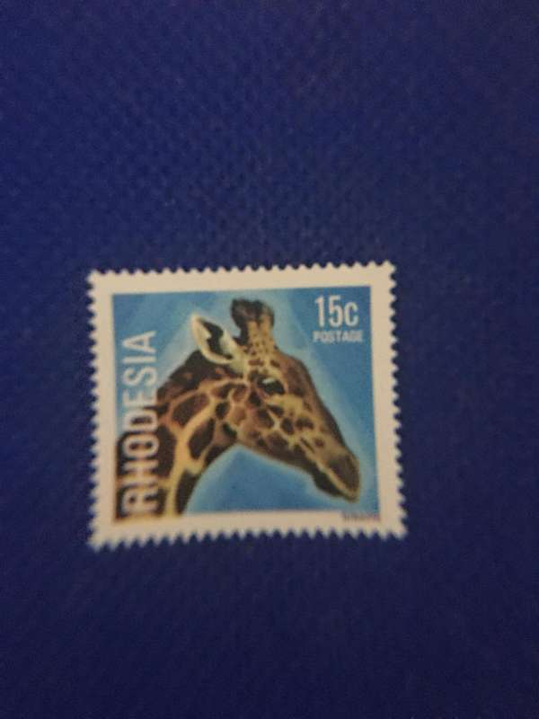 RHODESIA  5 UNUSED WILD LIFE STAMPS