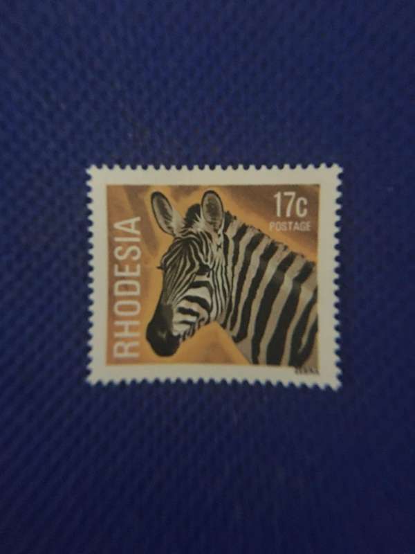 RHODESIA  5 UNUSED WILD LIFE STAMPS