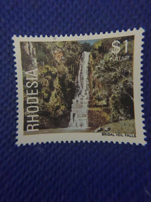 RHODESIA WATER FALL UNUSED STAMPS