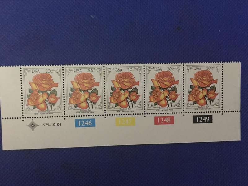 SOUTH AFRICA MINT BLOCK OF 20c ROSE CONVENTION STAMPS
