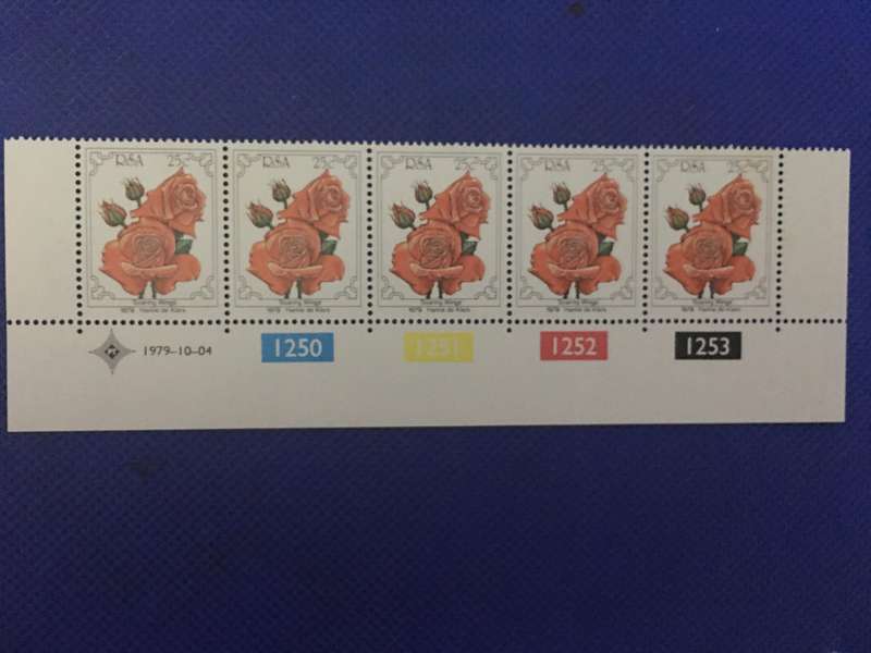 SOUTH AFRICA 25c ROSE CONVENTION BLOCK OF MINT STAMPS