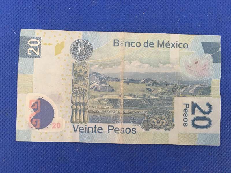 MEXICO 20 PESOS BANK NOTE 2012 - SEREAL NUMBER - N 5934992