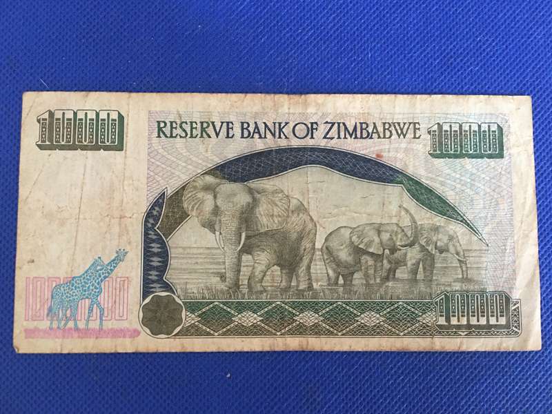 ZIMBABWE ONE THOUSAND DOLLARS  2003