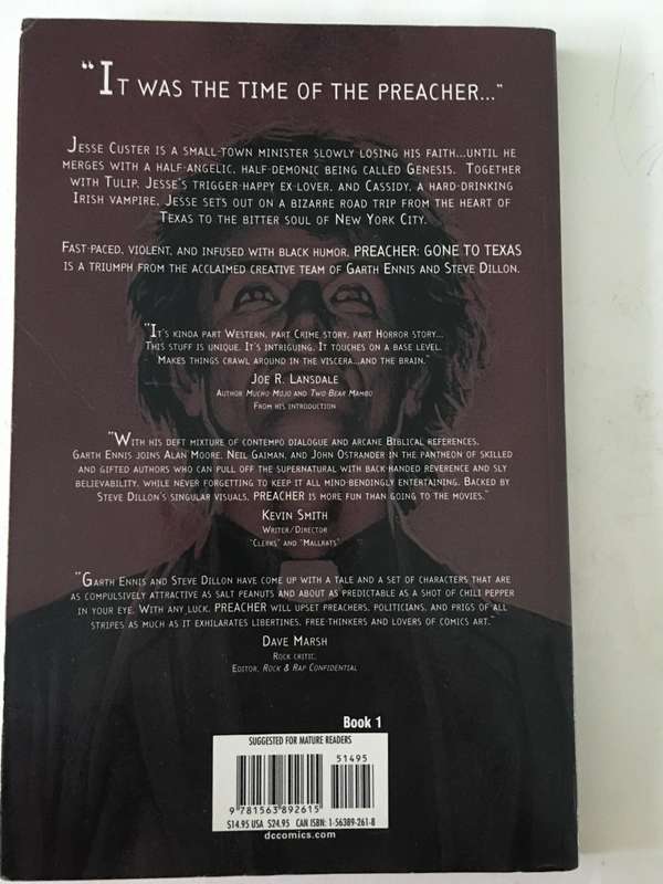 DC COMICS VERTIGO - PREACHER BOOK 1  - 1995