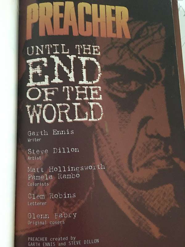 DC COMICS VERTIGO - PREACHER - UNTIL THE END OF THE WORLD  BOOK 2   - 1997