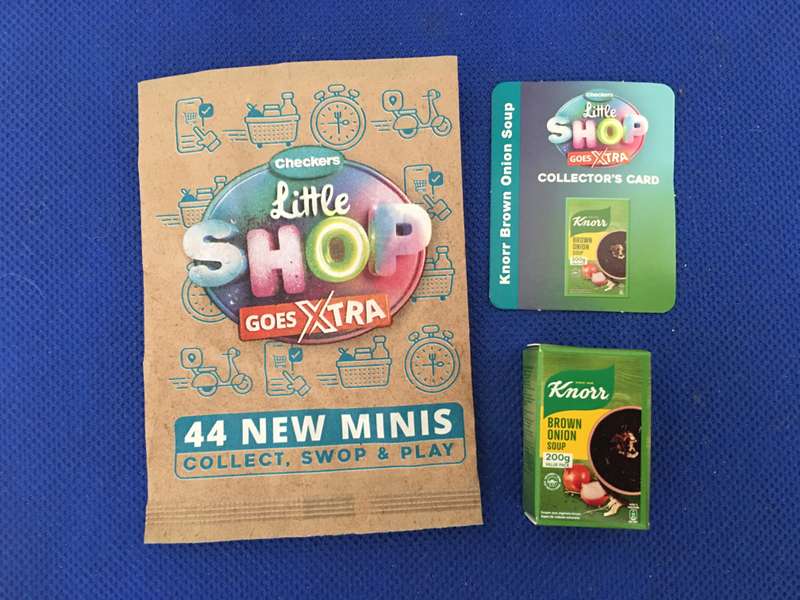 CHECKERS LITTLE SHOP MINIS GOES EXTRA -  KNORR SOUP / BAG / AND CARD