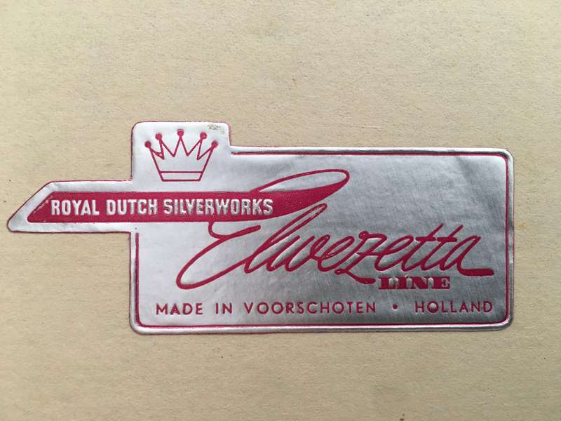 BOXED ROYAL DUTCH  SILVERWORKS ELVERETTA MADE IN VOORSCOTEN HOLLAND  TEA SPOONS
