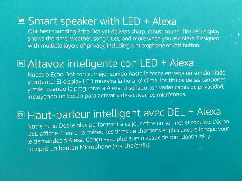 LOVELY AMAZON ECHO DOT ALEXA 5 GEN WITH ADDED ADAPTER USED ONCE