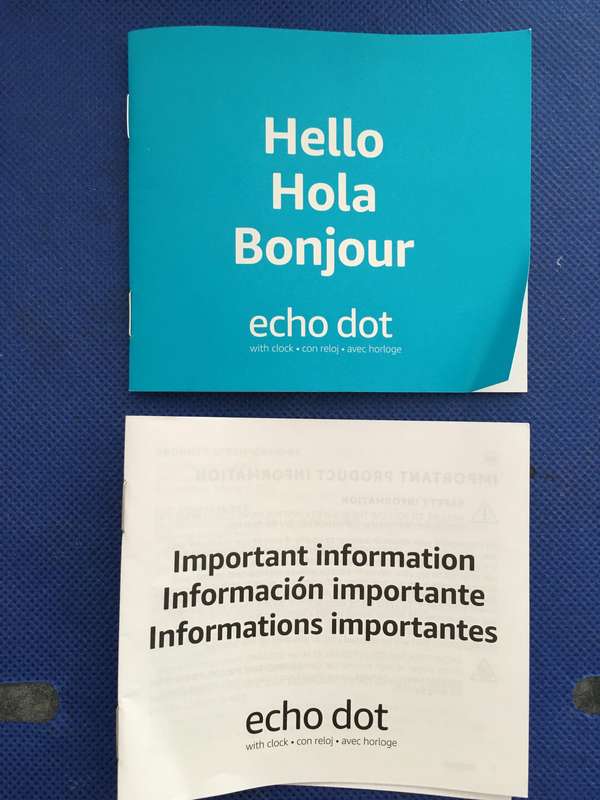 LOVELY AMAZON ECHO DOT ALEXA 5 GEN WITH ADDED ADAPTER USED ONCE