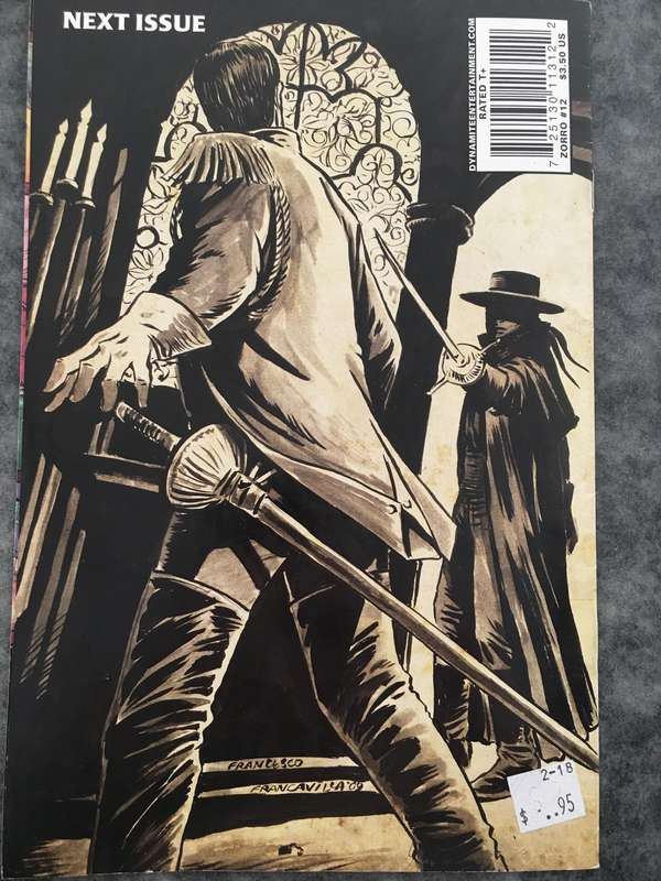 DYNAMITE COMICS - ZORRO - VOL. 1 - NO.12 - 2009