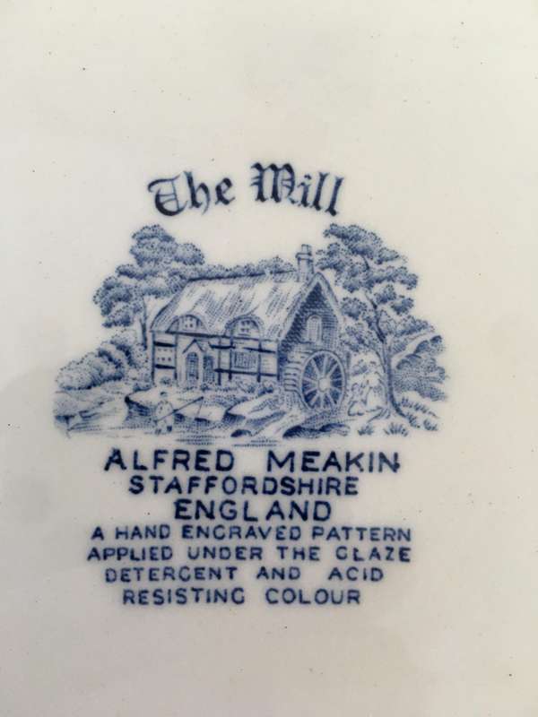 LOVELY VINTAGE ALFRED MEAKIN - THE MILL - SIDE PLATE - ENGLAND