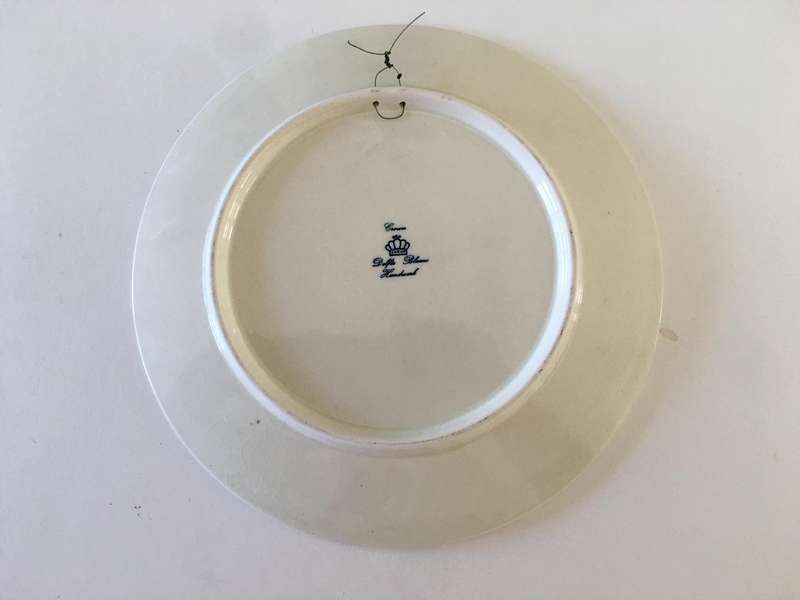 LOVELY VINTAGE DELFTS  BLAUUW  FOUR SEASONS PLATE SIZE OF SIDE PLATE