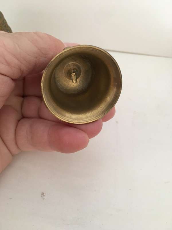 DUTCH HEAVY ORNATE BRASS  BELL AND FREE MINI ONE