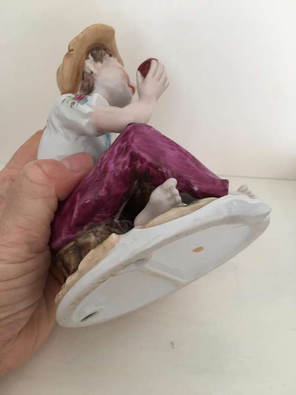 LOVELY PORCELAIN PEASANT BOY FIGURE