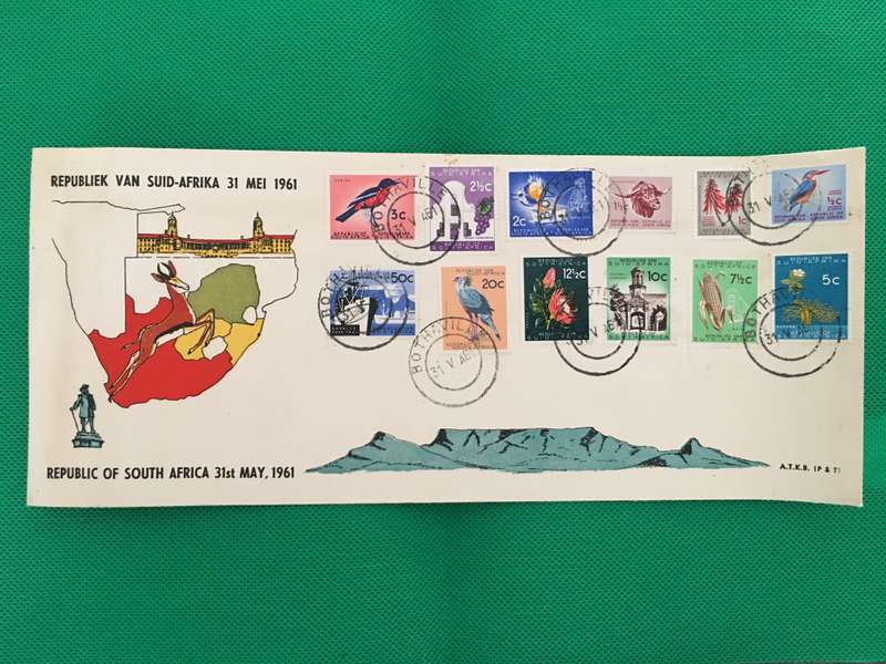 VINTAGE  FIRST DAY COVER 1961 - REPUBLIC OF   SOUTH AFRICA