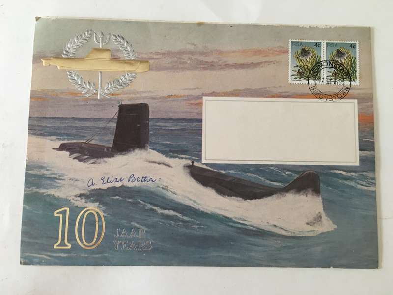 VINTAGE FIRST DAY COVER   SIGNED BY FORMER PRESIDENT WIFE MRS ELIZE BOTHA - 10 YEARS - 1979