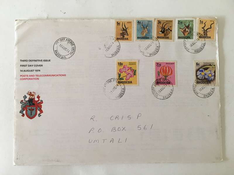 RHODESIA  FIRST DAY COVER - 1974 - POSTS AND TELECOMMUNICATIONS