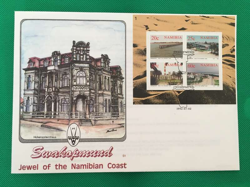NAMIBIA FIRST DAY COVER  SWAKOPMUND  - 1992