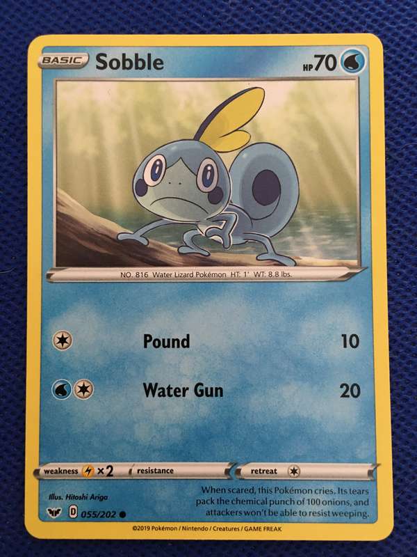 POKEMON TRADING CARD - SOBBLE - 2019