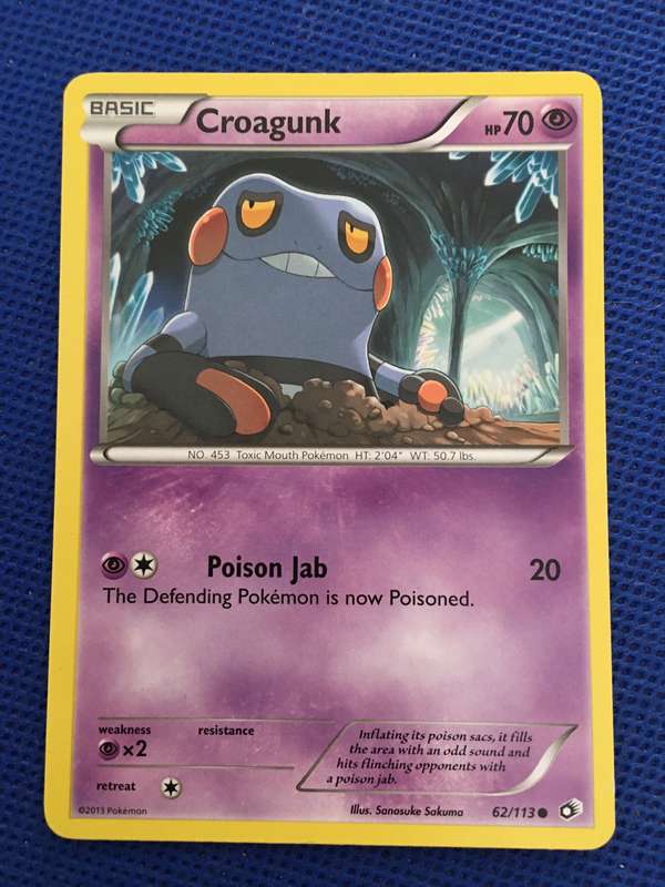 POKEMON TRADING CARD - 2013 - CROAGUNK