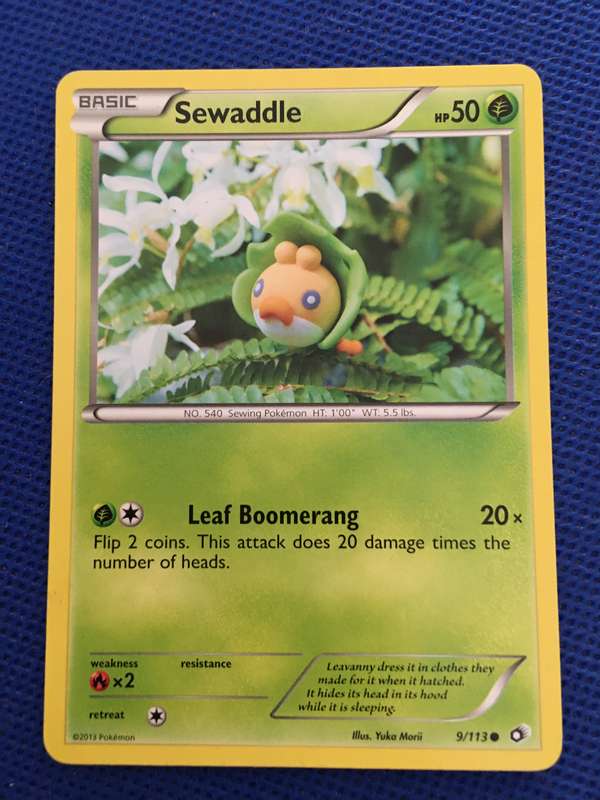 POKEMON TRADING CARD - 2013 - SEWADDLE -