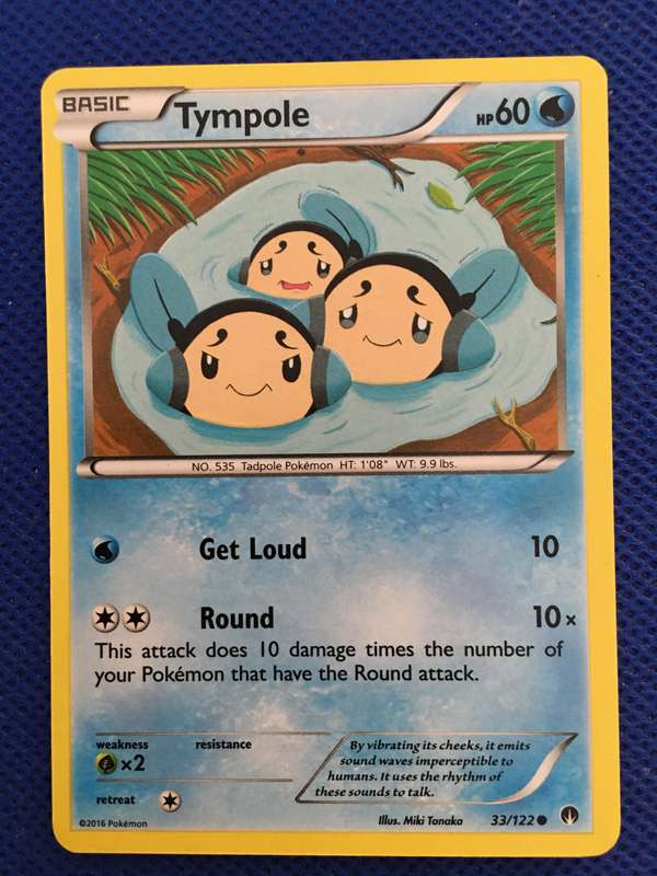 POKEMON TRADING CARD - 2016 - TYMPOLE