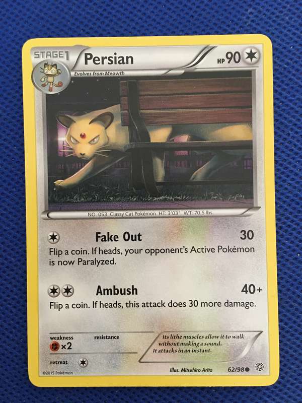 POKEMON TRADING CARD - PERSIAN - 2015