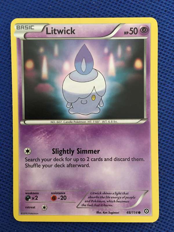 POKEMON TRADING CARD - LITWICK -2016