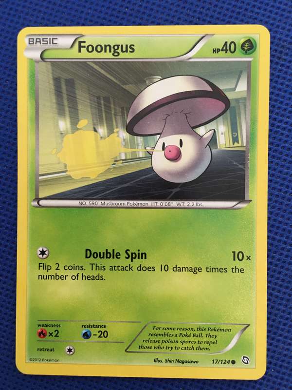 POKEMON TRADING CARD - FOONGUS - 2012