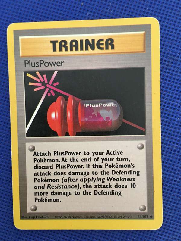 POKEMON TRADING CARD - TRAINER - PLUS POWER