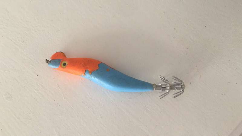 FISHING LURE BARB KIND FOUND ON THE BEACH
