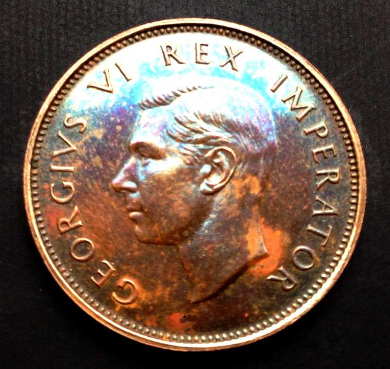 1947 Union Half Penny Proof, very rare