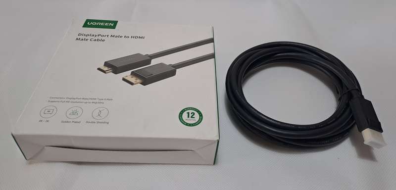 Ugreen DisplayPort Male to HDMI male 3m cable