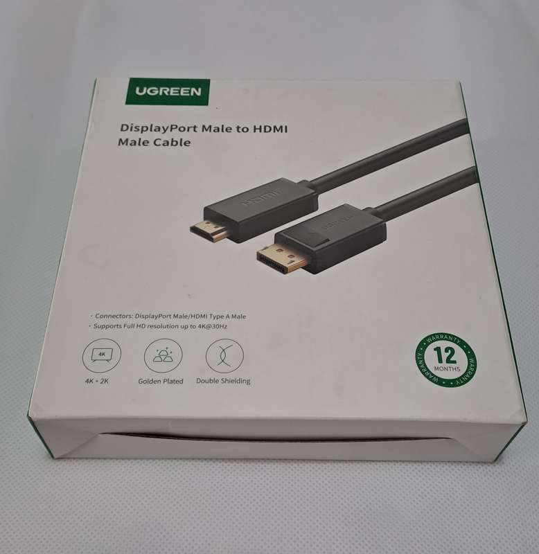 Ugreen DisplayPort Male to HDMI male 3m cable