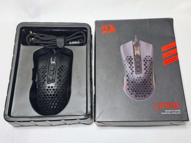 Redragon M808 STORM lightweight RGB gaming mouse (Black)