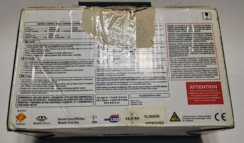 Sony PSP Street (Charcoal Black)(PSP-E1004)(In original packaging)