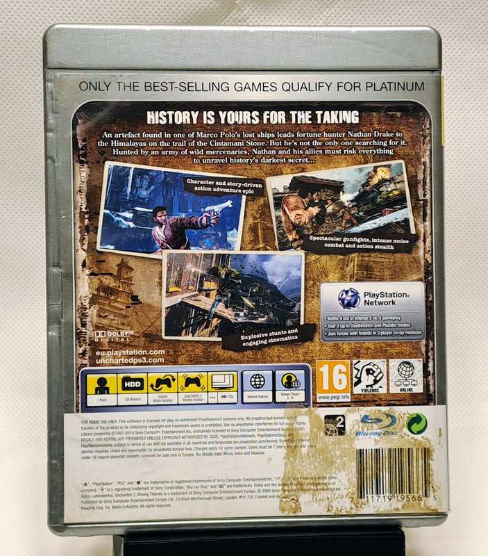Uncharted 2: Among Thieves - Sony PlayStation 3 / PS3 Game