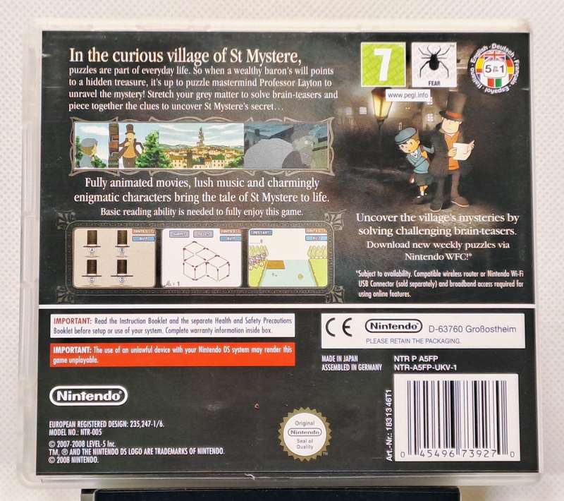 Professor Layton and the Curious Village - Nintendo DS Game
